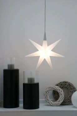 Leuchte Shining Glory Star In Weiß - LED -BRILLIANT Verkäufe 8 seasons leuchte shining glory star in weiss led 2
