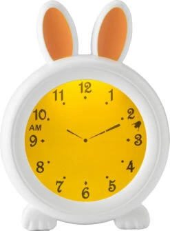 Alecto BC100BUNNY - Pädagogischer Schlaftrainer, Nachtlicht Und Wecker, Hase