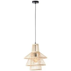 BRILLIANT Pendelleuchte 35cm Hartland ⌀ 35 Cm In Rattan