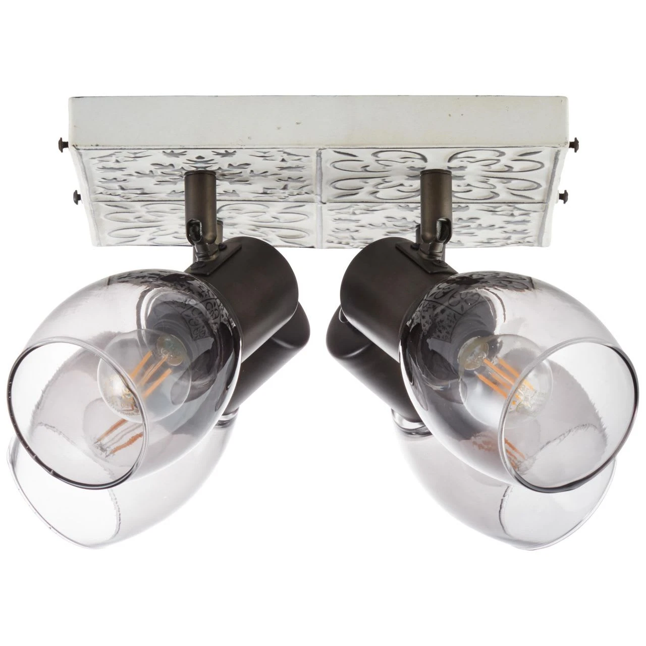 BRILLIANT Spotplatte, 4-flammig Tolosa 20x30x30 Cm In Creme/rauchglas 2 BRILLIANT Spotplatte, 4-flammig Tolosa 20x30x30 Cm In Creme/rauchglas – Bild 2