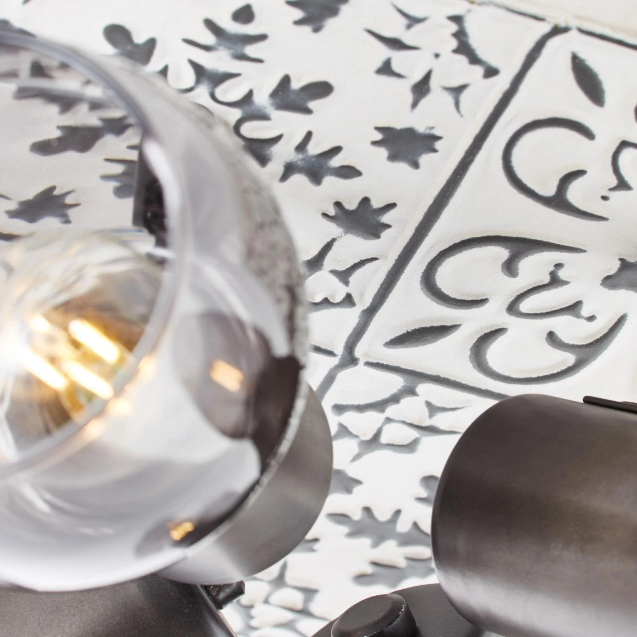 BRILLIANT Spotplatte, 4-flammig Tolosa 20x30x30 Cm In Creme/rauchglas 3 BRILLIANT Spotplatte, 4-flammig Tolosa 20x30x30 Cm In Creme/rauchglas – Bild 3