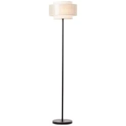 BRILLIANT Standleuchte, 1-flammig Odar ⌀ 36 Cm In Schwarz/beige