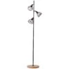 BRILLIANT Standleuchte, 3-flammig Avia ⌀ 38 Cm In Schwarz/holz