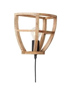 BRILLIANT Wandleuchte "Matrix" In Hellbraun - (B)22,5 X (H)24,5 X (T)16,5 Cm