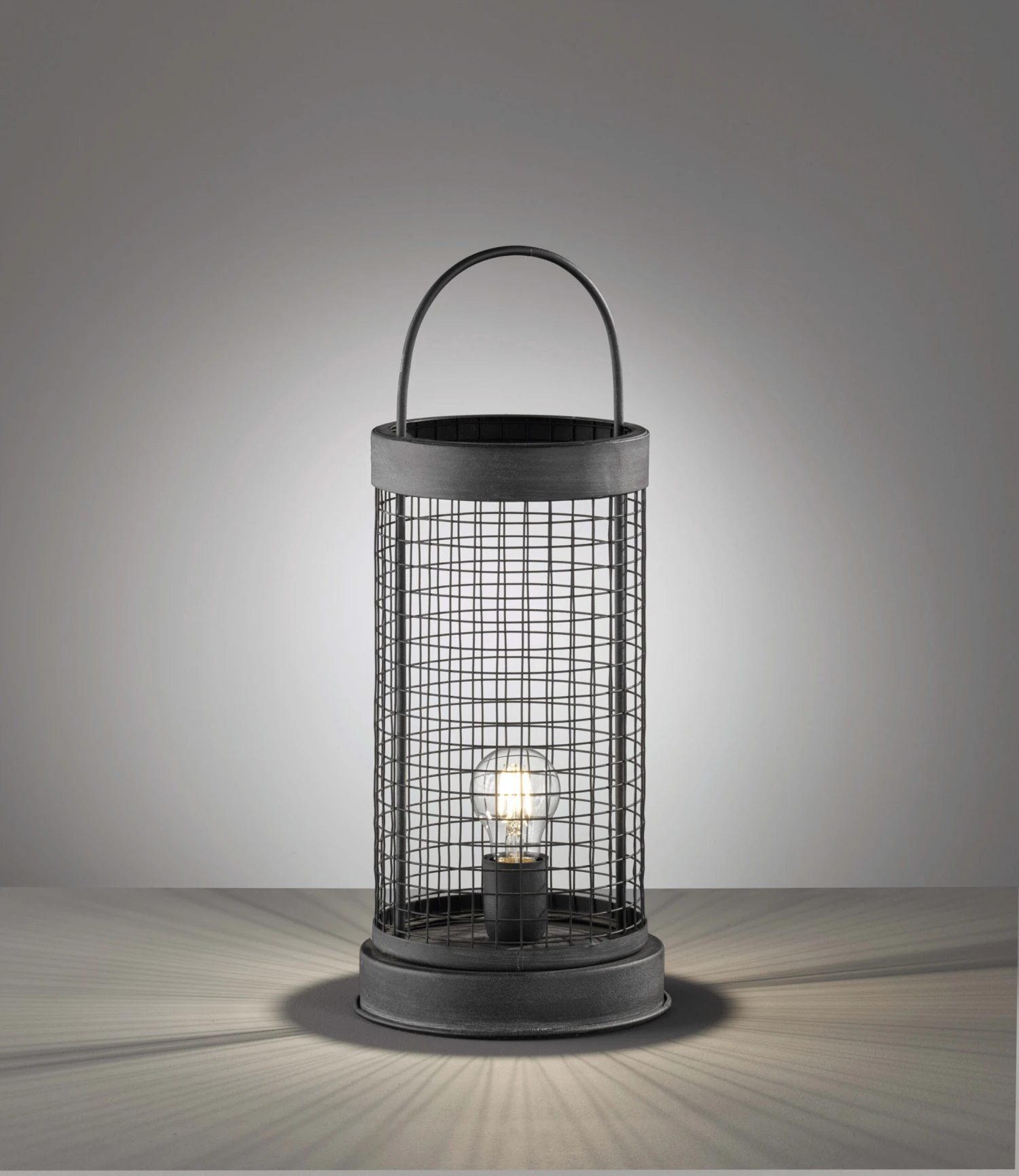 Tischleuchte Tiana In Dunkelgrau Matt - (H)52 X (D)21,5 Cm 2 Tischleuchte Tiana In Dunkelgrau Matt - (H)52 X (D)21,5 Cm – Bild 2