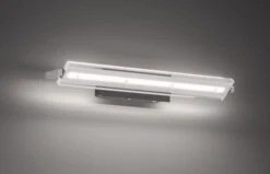 LED-Wandleuchte Paros TW In Sandschwarz / Nickelfarben - (L)12 X (B)46 X (H)8 Cm -BRILLIANT Verkäufe fischer and honsel led wandleuchte paros tw in sandschwarz nickelfarben l 12 x b 46 x h 8 cm 2