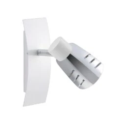 Wandleuchte Cap In Weiß/chromfarben - (L)12 X (B)6 X (H)17 Cm