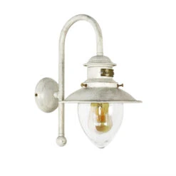 Außen Wandlampe In Elfenbein Weiß In Shabby Chic