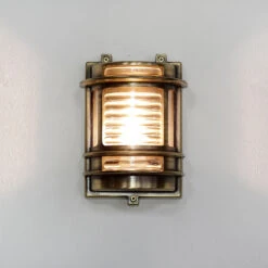 Außen Wandlampe In Messing Antik -BRILLIANT Verkäufe licht erlebnisse aussen wandlampe in messing antik 3