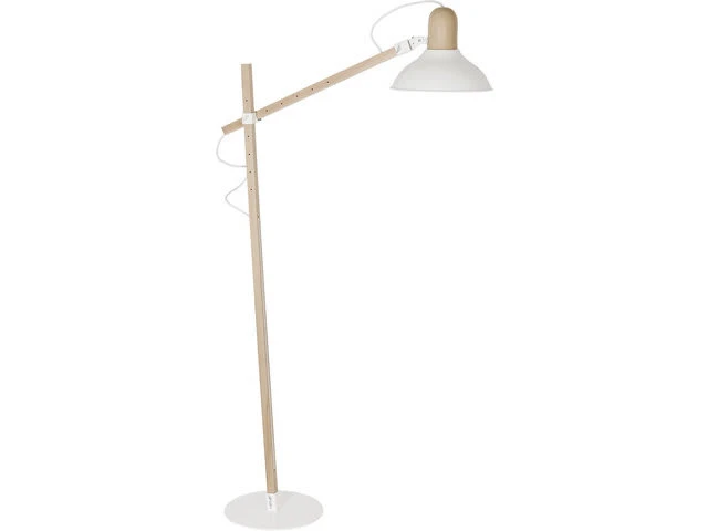 Stehlampe In Holz Weiß 1 Stehlampe In Holz Weiß