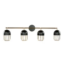 Wandlampe In Schwarz Gold