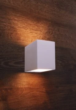 Wandlampe In Weiß (bemalbar)