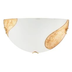 Wandlampe In Weiß Gold