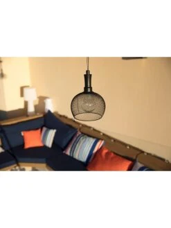 LED-Solarleuchte "Loft Round" In Schwarz - Ø 18 Cm