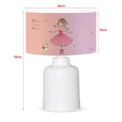 Tischleuchte Macclesfield In Rosa Weiß (H)32cm (D)24cm 6 Tischleuchte Macclesfield In Rosa Weiß (H)32cm (D)24cm -BRILLIANT Verkäufe lux pro tischleuchte macclesfield in rosa weiss h 32cm d 24cm 2