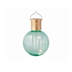 LED Solar Glühbirne GLOW In Türkisblau - H: 11cm