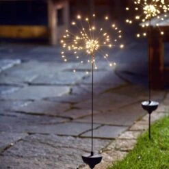 BRILLIANT Verkäufe 24 BRILLIANT Verkäufe -BRILLIANT Verkäufe marelida led solarstab feuerwerk gartendeko in schwarz h 100cm 1