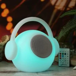 LED Tischleuchte EVE Mit Lautsprecher Terrassenleuchte Bluetooth In Weiß -BRILLIANT Verkäufe marelida led tischleuchte eve mit lautsprecher terrassenleuchte bluetooth in weiss 3