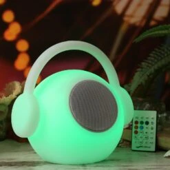 LED Tischleuchte EVE Mit Lautsprecher Terrassenleuchte Bluetooth In Weiß -BRILLIANT Verkäufe marelida led tischleuchte eve mit lautsprecher terrassenleuchte bluetooth in weiss 4