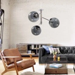 Deckenleuchte Asymmetrisch 3-flammig Rundes Glas Chrom-Grau 8 Deckenleuchte Asymmetrisch 3-flammig Rundes Glas Chrom-Grau -BRILLIANT Verkäufe moebel17 deckenleuchte asymmetrisch 3 flammig rundes glas chrom grau 2