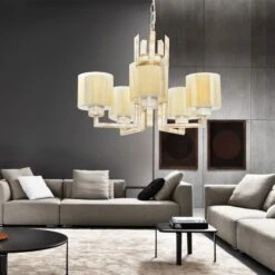 Deckenleuchte Eiffel 5-flammig Doppelt Verglasung Beige -BRILLIANT Verkäufe moebel17 deckenleuchte eiffel 5 flammig doppelt verglasung beige 3