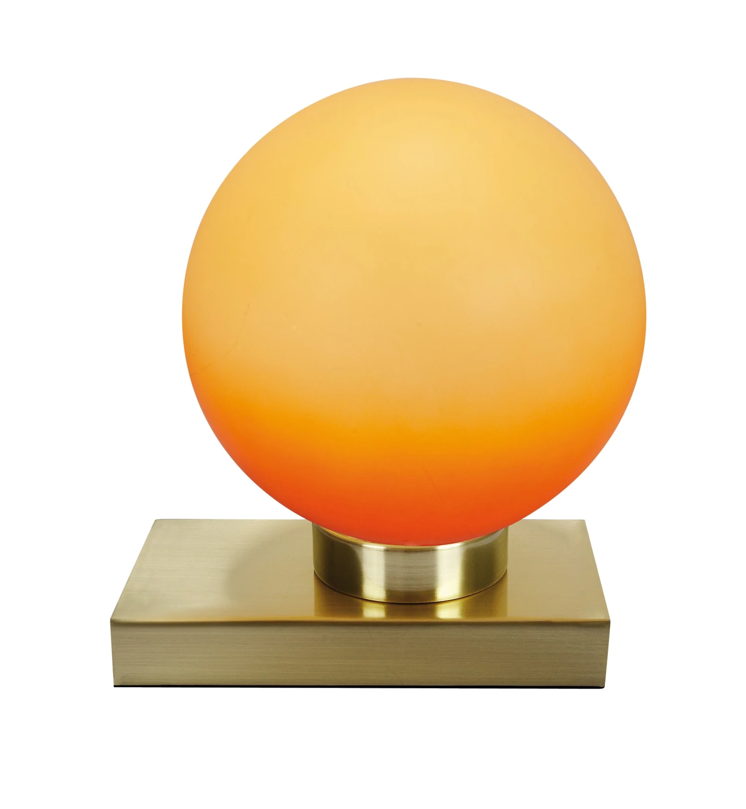 Glastischleuchte "Arancio" Mit Touch-Dimmer In Orange 1 Glastischleuchte "Arancio" Mit Touch-Dimmer In Orange