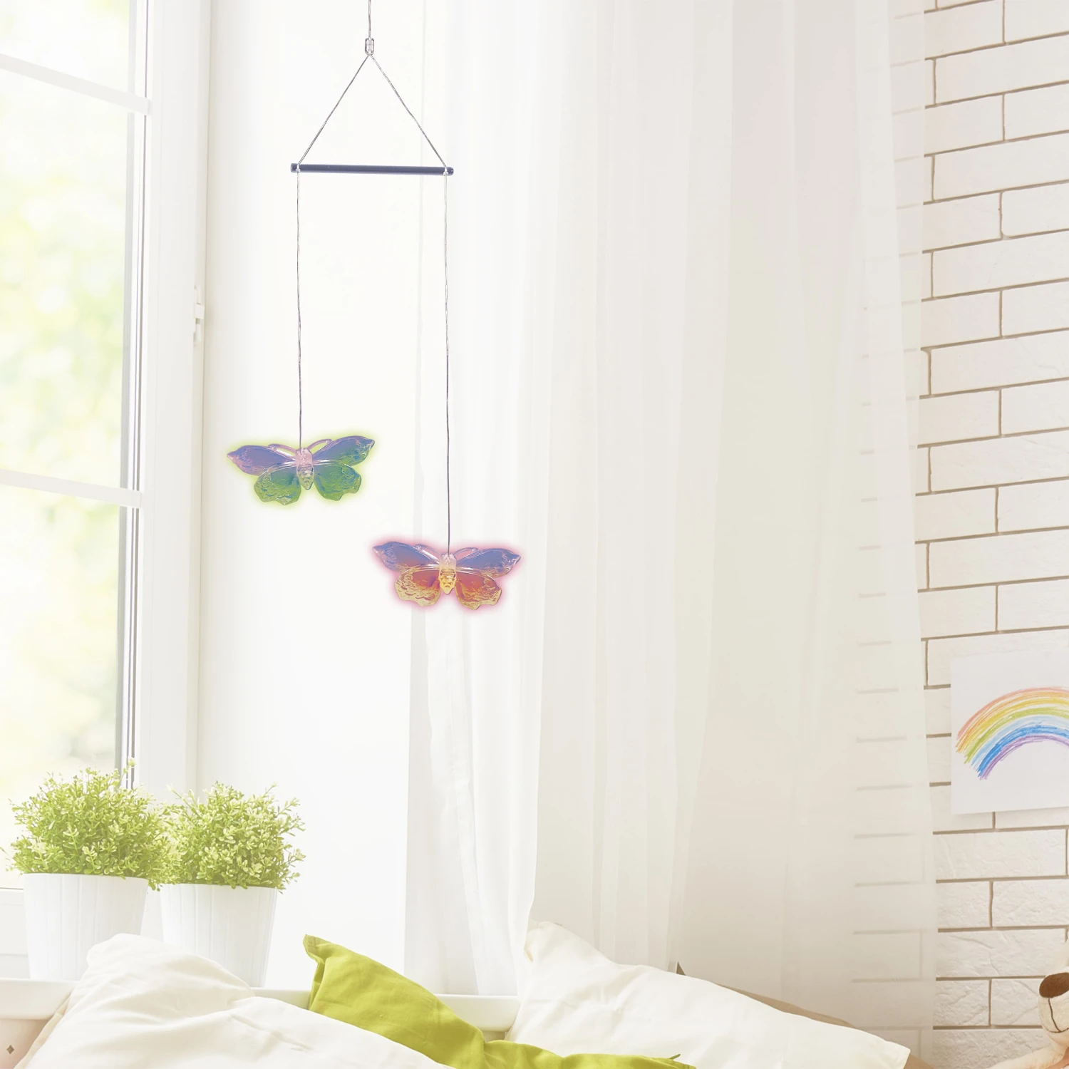 LED-MobileSchmetterling In Bunt 2 LED-MobileSchmetterling In Bunt – Bild 2