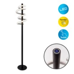 LED-Stehleuchte "Belleza" (H) 140 Cm In Schwarz - EEK G -BRILLIANT Verkäufe nave led stehleuchte belleza h 140 cm in schwarz eek g 3