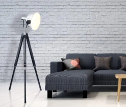 Stehleuchte Dreibein "Christie" In Chrome -BRILLIANT Verkäufe nave stehleuchte dreibein christie in chrome 3