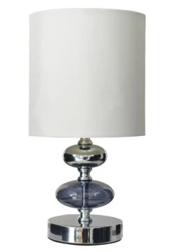 Stoff - Tischleuchte "Mali" (H) 28,5 Cm In Weiß