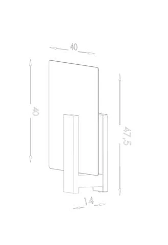 Deckenleuchte PAROLA N Weiß (L)40cm (B)14cm (H)47,5cm 5 Deckenleuchte PAROLA N Weiß (L)40cm (B)14cm (H)47,5cm – Bild 5