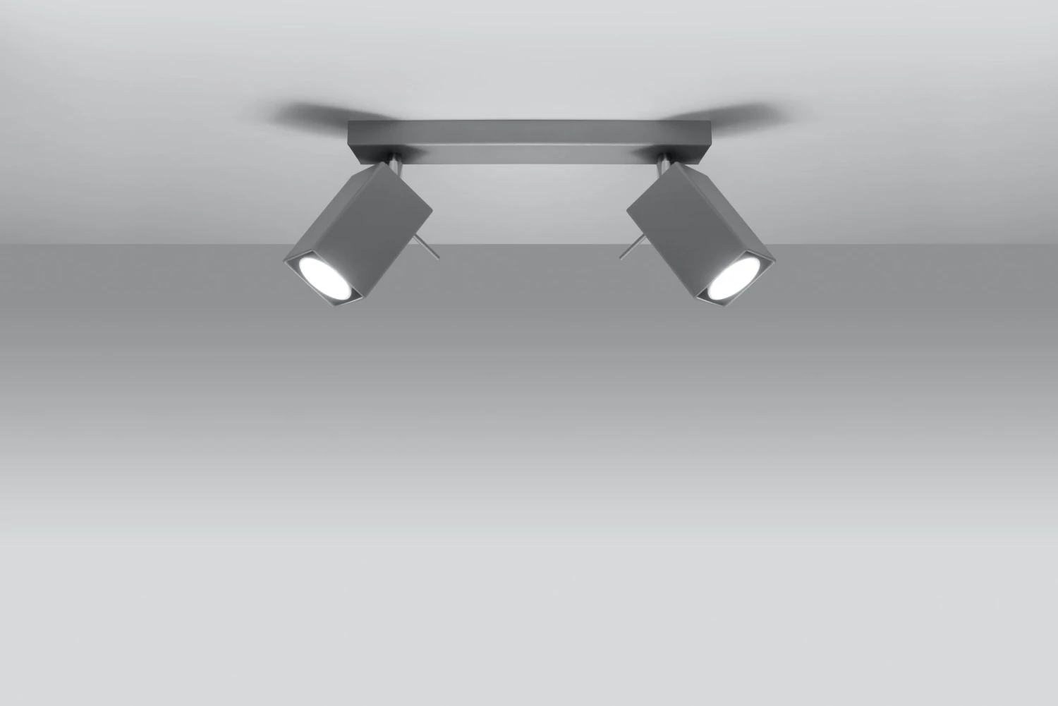 Deckenleuchte TOSCANA 2 In Grau Stahl Quadratisch Beweglicher Schirm NICE LAMPS 3 Deckenleuchte TOSCANA 2 In Grau Stahl Quadratisch Beweglicher Schirm NICE LAMPS – Bild 3