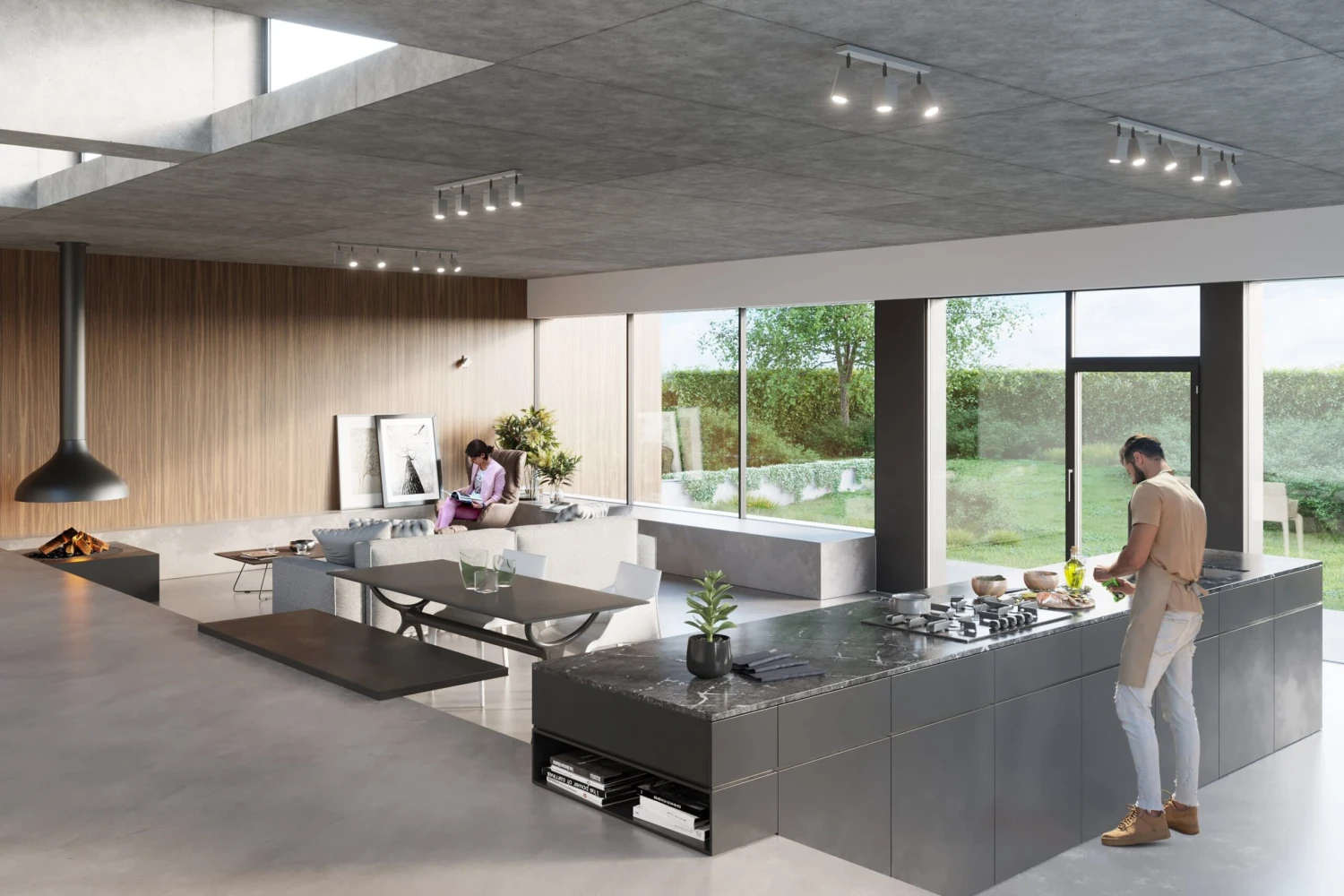 Deckenleuchte TOSCANA 2 In Grau Stahl Quadratisch Beweglicher Schirm NICE LAMPS 6 Deckenleuchte TOSCANA 2 In Grau Stahl Quadratisch Beweglicher Schirm NICE LAMPS – Bild 6