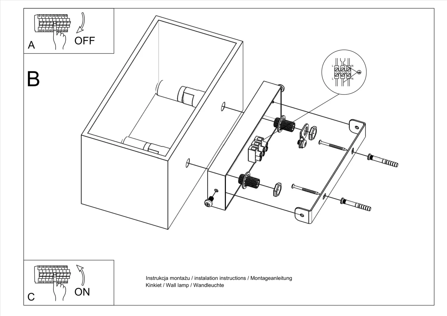 Wandleuchte GEO MAXI In Weiß (H)10cm (L)20cm 8 Wandleuchte GEO MAXI In Weiß (H)10cm (L)20cm – Bild 8