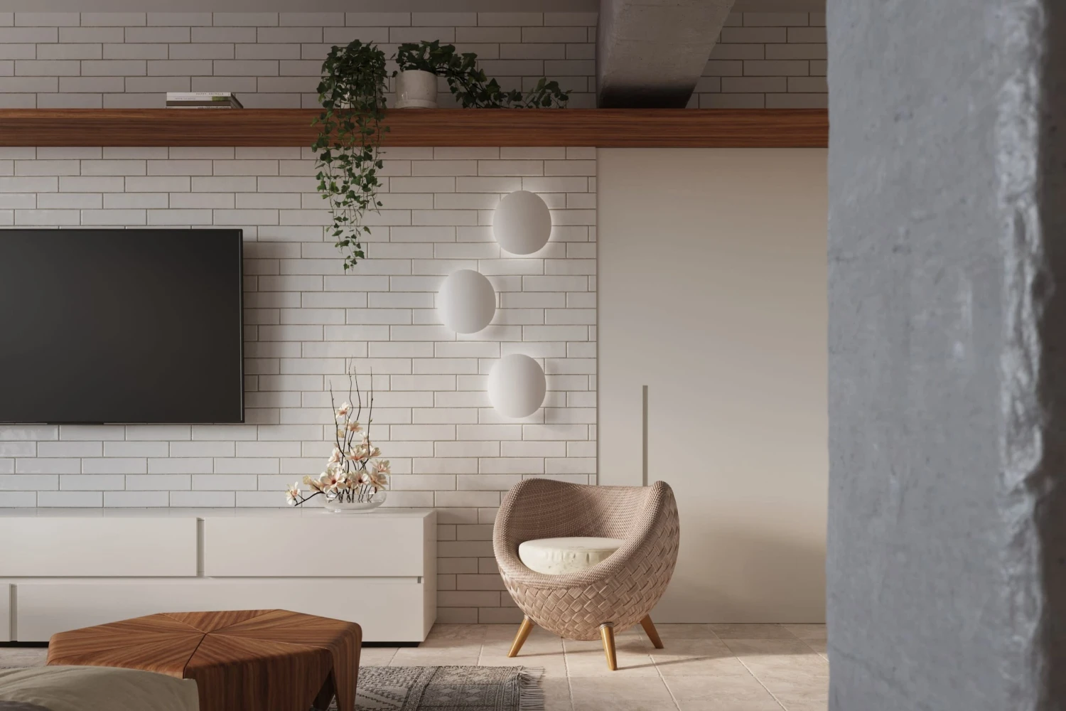 Wandleuchte JUNKER Stahl In Weiß Minimalistisch Runde Lampe 2xG9 LED NICE LAMPS 5 Wandleuchte JUNKER Stahl In Weiß Minimalistisch Runde Lampe 2xG9 LED NICE LAMPS – Bild 5