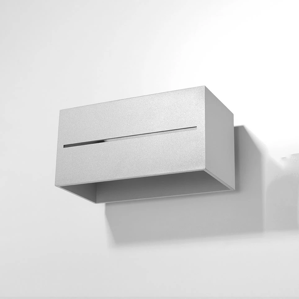 Wandleuchte LORUM 2 In Grau (H)10cm (L)20cm 2 Wandleuchte LORUM 2 In Grau (H)10cm (L)20cm – Bild 2