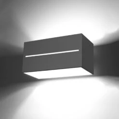 Wandleuchte LORUM 2 In Grau (H)10cm (L)20cm 11 Wandleuchte LORUM 2 In Grau (H)10cm (L)20cm -BRILLIANT Verkäufe nice lamps wandleuchte lorum 2 in grau h 10cm l 20cm 2