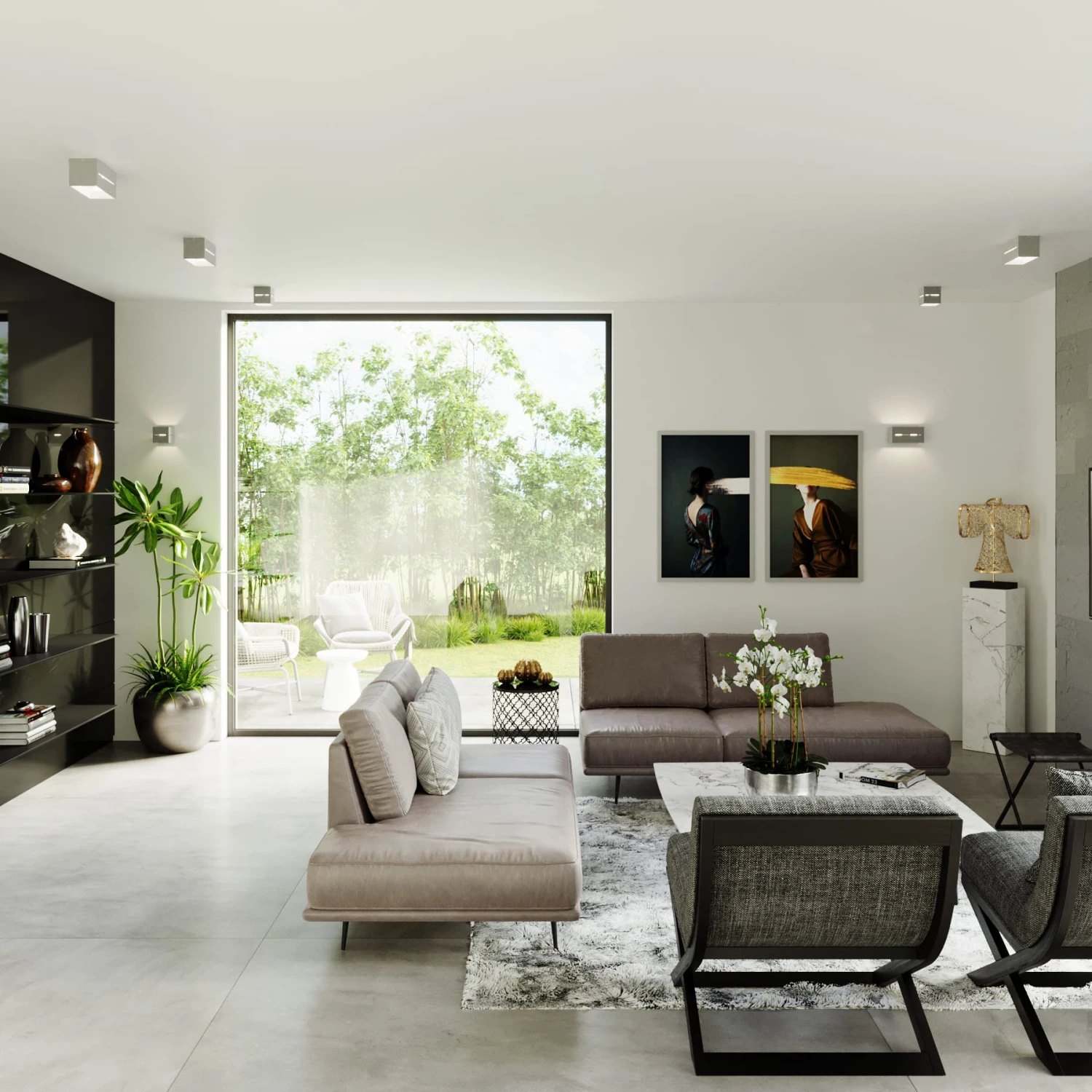 Wandleuchte LORUM 2 In Grau (H)10cm (L)20cm 6 Wandleuchte LORUM 2 In Grau (H)10cm (L)20cm – Bild 6