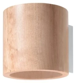 Wandleuchte RODA In Natur Holz Loft Style Runde Ø Loft 1xG9 LED NICE LAMPS