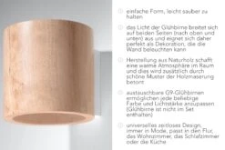 Wandleuchte RODA In Natur Holz Loft Style Runde Ø Loft 1xG9 LED NICE LAMPS -BRILLIANT Verkäufe nice lamps wandleuchte roda in natur holz loft style runde o loft 1xg9 led nice lamps 6