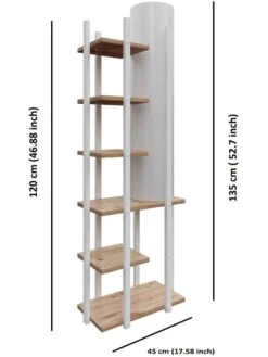 Standleuchte In Hellbraun/ Weiß - (B)45 X (H)135 Cm -BRILLIANT Verkäufe opviq standleuchte in hellbraun weiss b 45 x h 135 cm 3