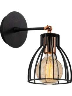 Wandleuchte In Schwarz - (H)24 Cm