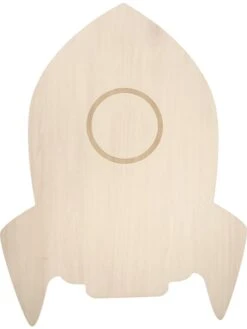 Reer LED-Wandleuchte "Lumilu Silhouette Light - Rocket" In Beige - (H)34 Cm