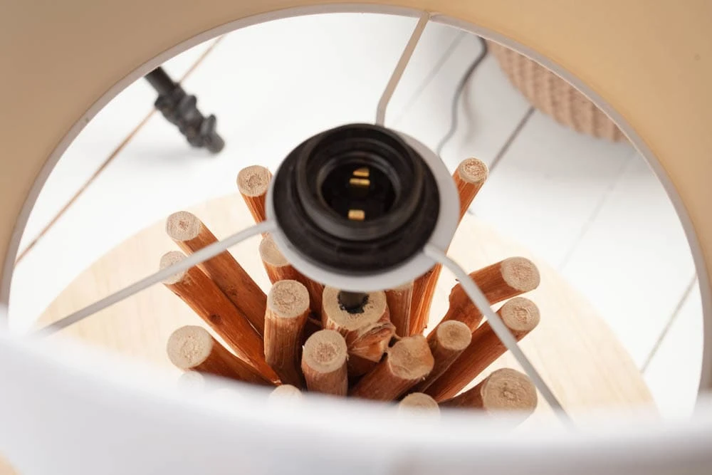 Tischleuchte EUPHORIA In Beige / Braun - 27 X 56 X 27cm 6 Tischleuchte EUPHORIA In Beige / Braun - 27 X 56 X 27cm – Bild 6