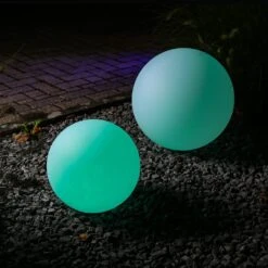 Leuchtkugel LED GLOBE RGB In Weiß - 30cm -BRILLIANT Verkäufe satisfire leuchtkugel led globe rgb in weiss 30cm 2