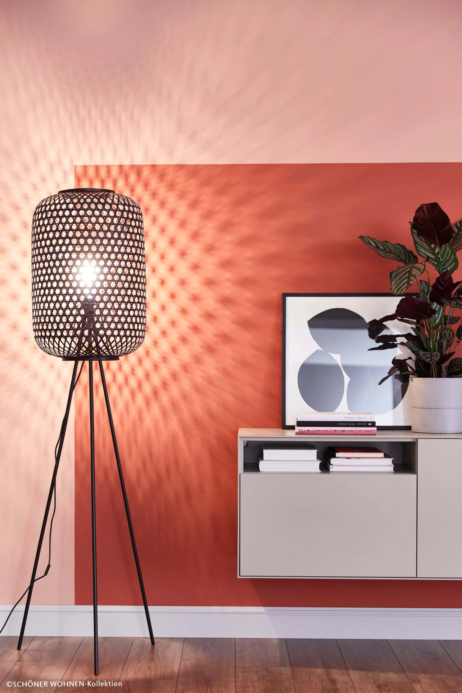 Stehleuchte Calla In Schwarz - (H) 165 Cm X Ø 40 Cm 2 Stehleuchte Calla In Schwarz - (H) 165 Cm X Ø 40 Cm – Bild 2