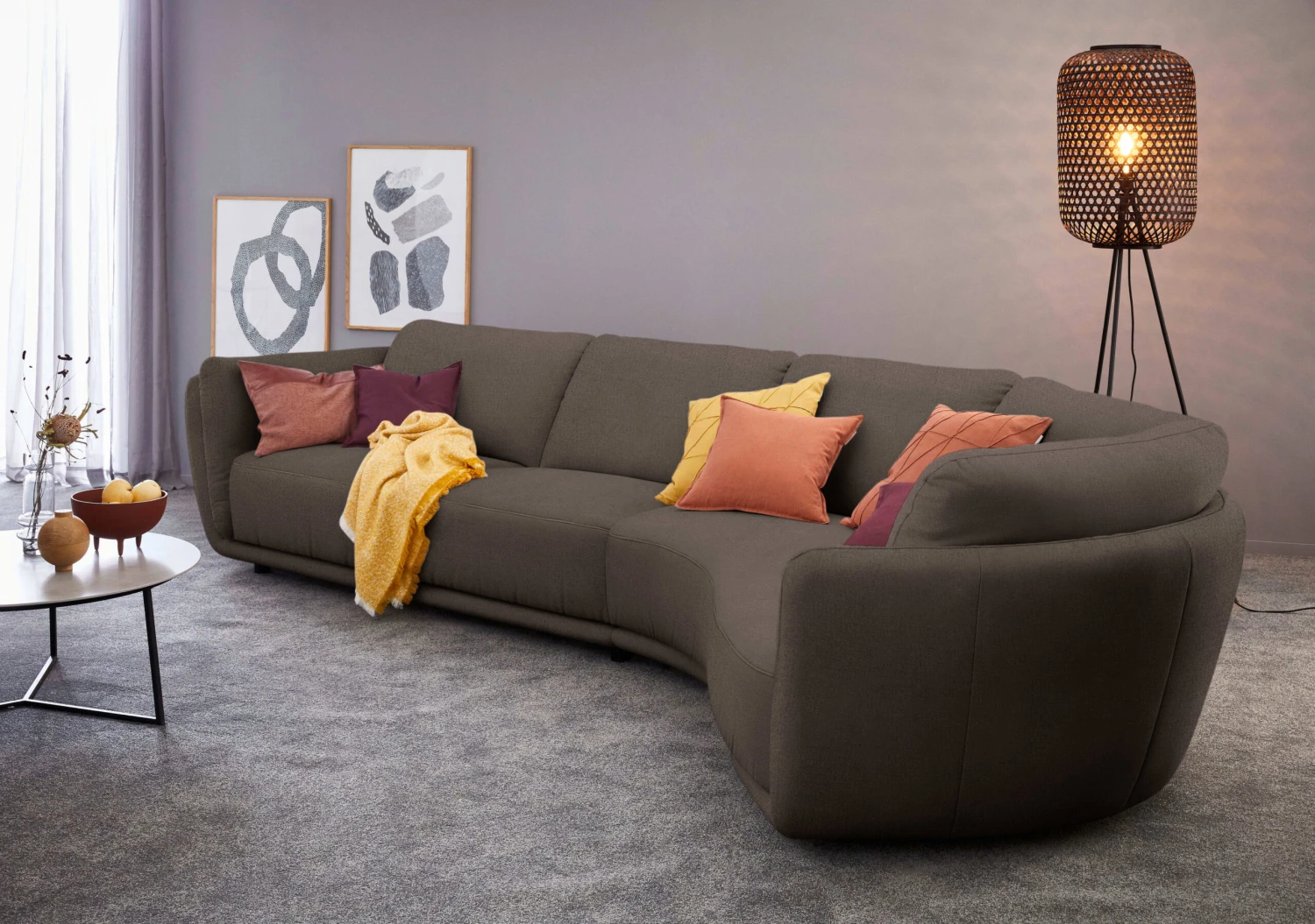 Stehleuchte Calla In Schwarz - (H) 165 Cm X Ø 40 Cm 6 Stehleuchte Calla In Schwarz - (H) 165 Cm X Ø 40 Cm – Bild 6