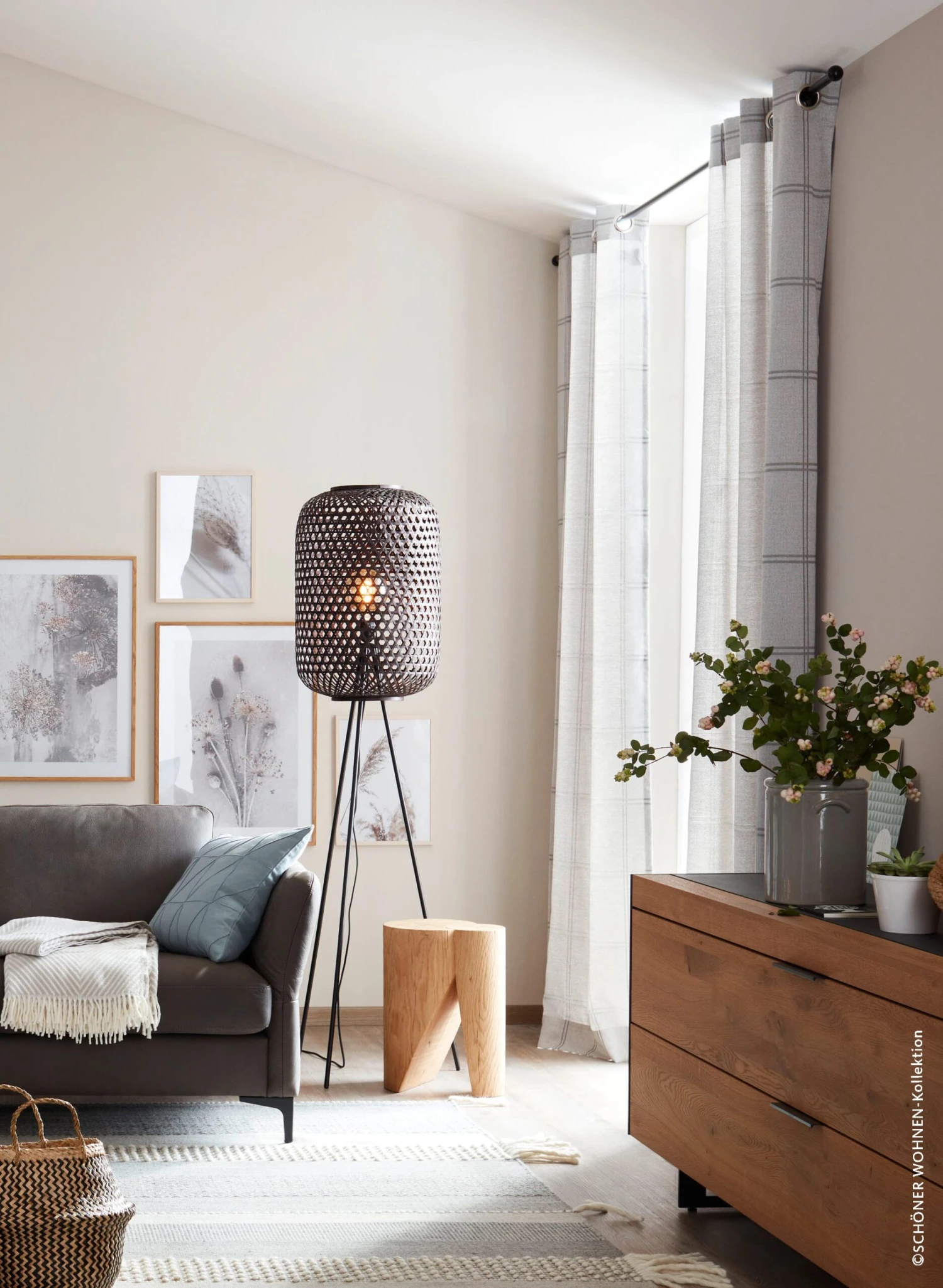 Stehleuchte Calla In Schwarz - (H) 165 Cm X Ø 40 Cm 7 Stehleuchte Calla In Schwarz - (H) 165 Cm X Ø 40 Cm – Bild 7