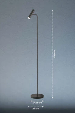 Stehleuchte Stina In Schwarz - (H) 154 Cm X Ø 23 Cm 17 Stehleuchte Stina In Schwarz - (H) 154 Cm X Ø 23 Cm -BRILLIANT Verkäufe schoner wohnen stehleuchte stina in schwarz h 154 cm x o 23 cm 2