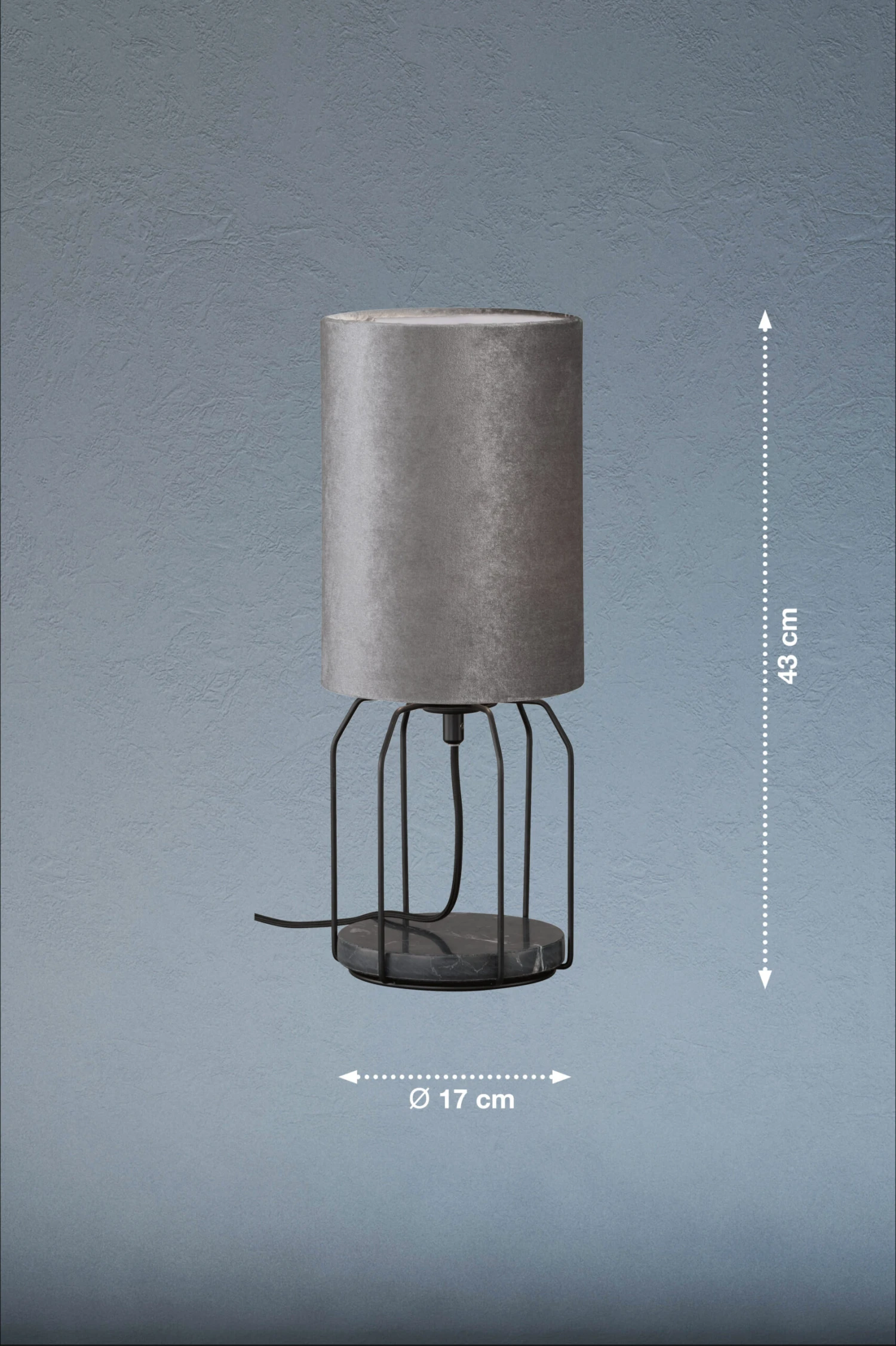 Tischleuchte Grace In Schwarz - (H) 22 Cm X Ø 17 Cm 4 Tischleuchte Grace In Schwarz - (H) 22 Cm X Ø 17 Cm – Bild 4